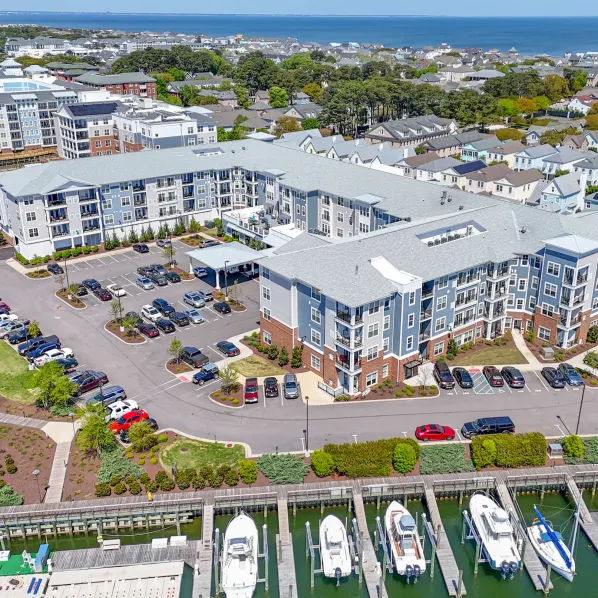 pier and drone shot of east bay